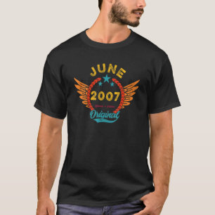 Vintag 15. Geburtstag Phantastisch seit Juni 2007 T-Shirt