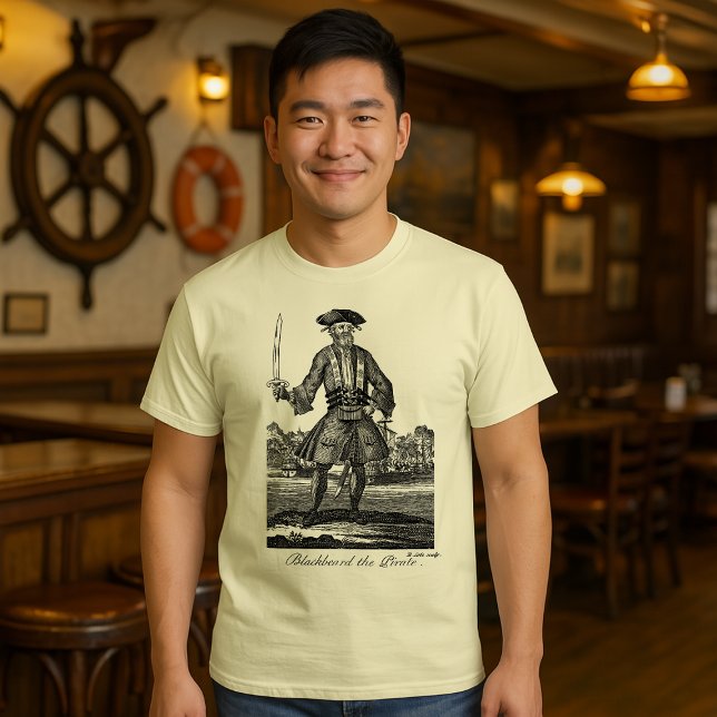 Vintag 1725 Schwarzbart Der Piratenstich T-Shirt (Von Creator hochgeladen)