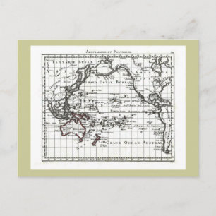 Vintag 1806 Karte - Australasie et Polynesie