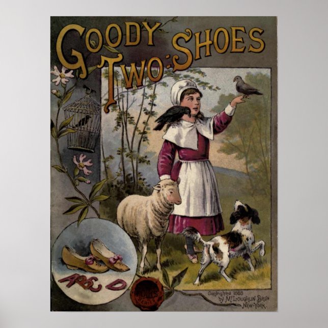 Vintag 1888 Buchcover Goody-Two Shoes Poster (Vorne)