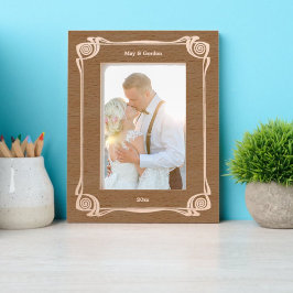 Vintag 1898 Art Deco oder Art Nouveau Border Geätzte Rahmen