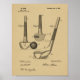 Vintag 1900 Golf Club Design Patentschrift Art Pri Poster (Vorne)