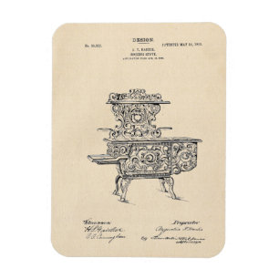 Vintag 1903 Kochen Stove Patent Magnet