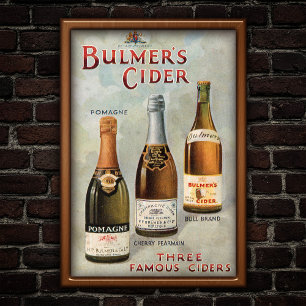 Vintag 1907 Cider Advertisement Art Poster