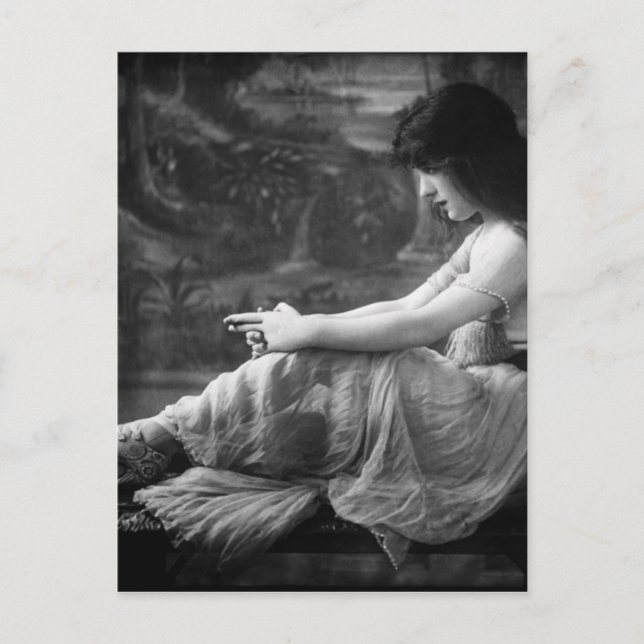 Vintag 1913 Evelyn Nesbit Postkarte (Vorderseite)