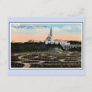 Vintag 1915 Panama California Expo San Diego 25 Postkarte