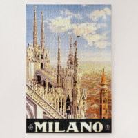 Vintag 1920 Duomo di Milano Italien Reiseplakat