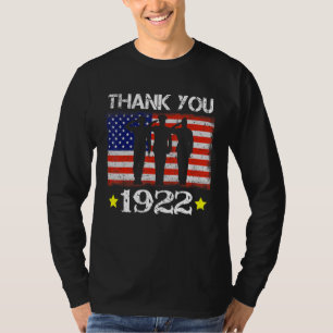 Vintag 1922 100 Jahre alte Flagge Amerikanischer 1 T-Shirt