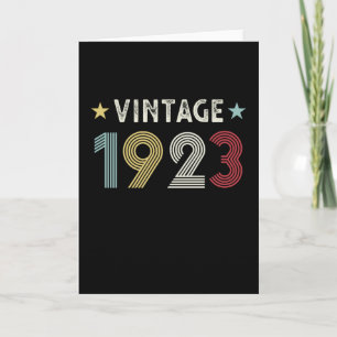 Vintag 1923 100. Geburtstagsgeschenk 100 Jahre alt Karte