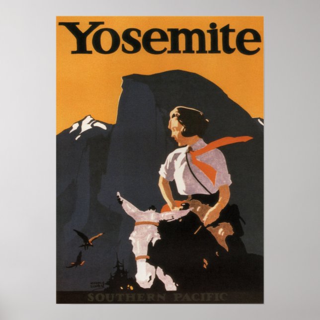 Vintag 1923 Yosemite Südpazifik Poster (Vorne)