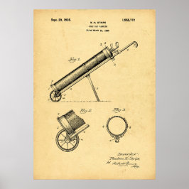 Vintag 1925 Golf Bag Print Poster