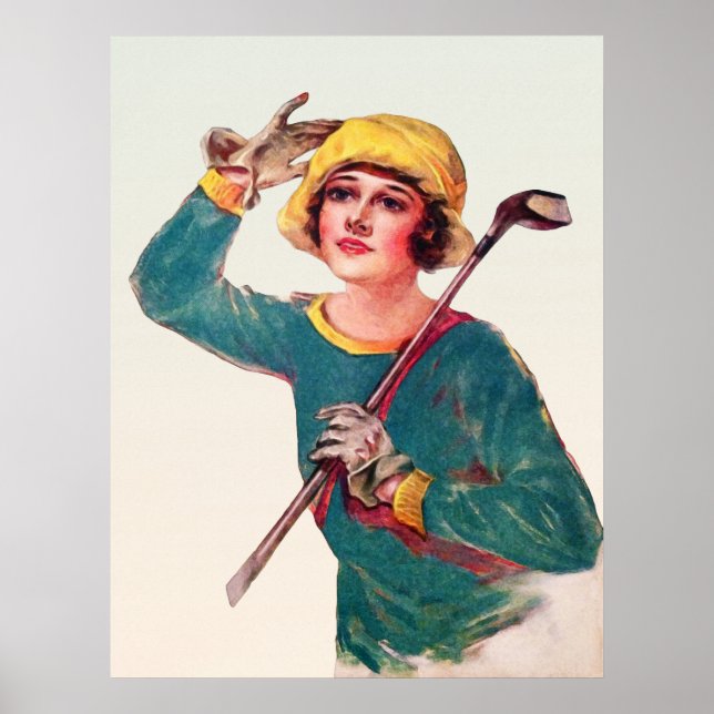 Vintag 1929 Golfurt Poster (Vorne)