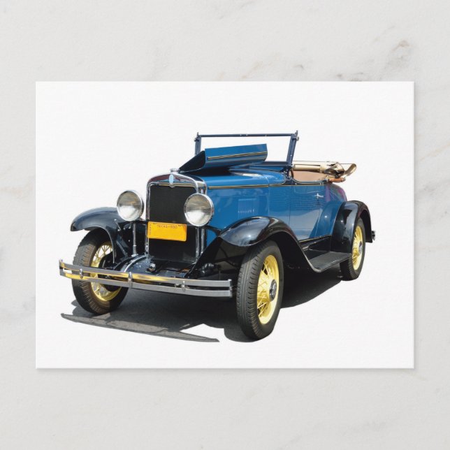 Vintag 1930 Chevy Convertible Automobil Postkarte (Vorderseite)