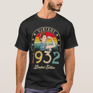 Vintag 1932 1932 90. Geburtstag 90 Jahre alt T-Shirt