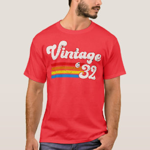 Vintag 1932 Geburtstag Shirt Retro 32 Geburtstagsc