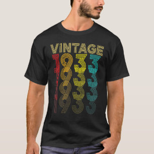 Vintag 1933 89 Jahre alte Männer und Frauen 89. Bi T-Shirt
