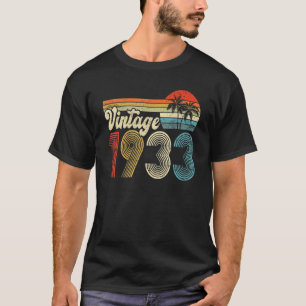 Vintag 1933 Geboren 1933 90. Geburtstag 90. T-Shirt