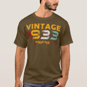 Vintag 1933 Geburtstagsgeschenk der Originalteilef T-Shirt