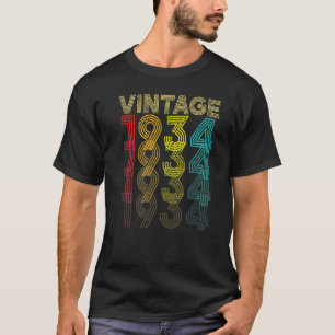Vintag 1934 88 Jahre alte Männer und Frauen 88. Ge T-Shirt