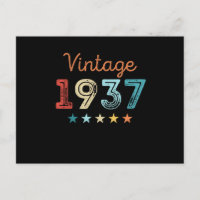 Vintag 1937 90. Geburtstag Retro Geschenk 90 Jahre