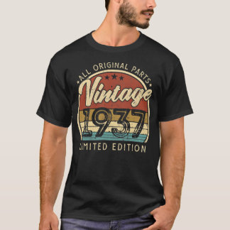 Vintag 1937 Limited Edition 85 Years Old 85. T-Shirt