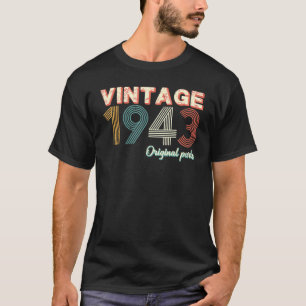 Vintag 1943 79 Jahre alt 79. Geburtstag Männer T-Shirt