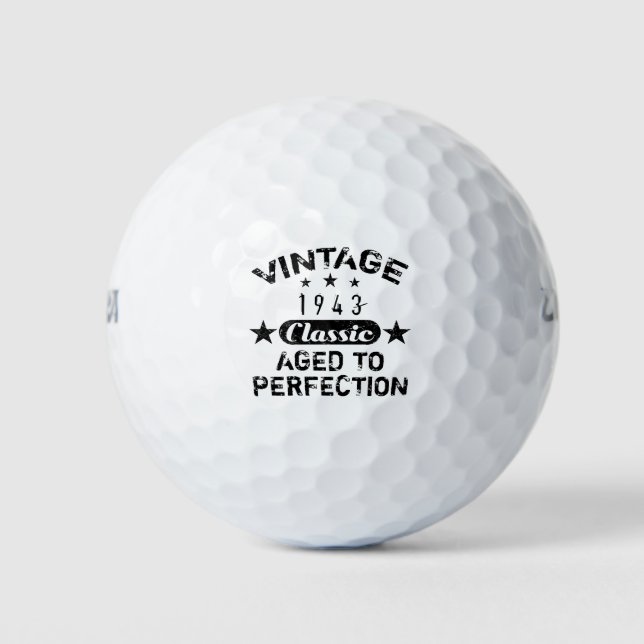 Vintag 1943 80. Geburtstag Golfball (Vorderseite)