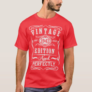 Vintag 1943 80. Geburtstag T-Shirt