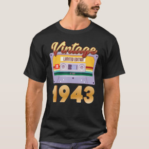 Vintag 1943 Geboren in klassischem Kassettenband T-Shirt