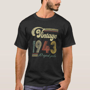 Vintag 1943 Geburtstag Retro 80. Alles Original Pa T-Shirt