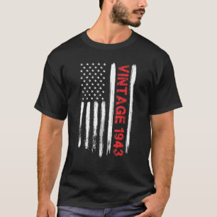 Vintag 1943 US-amerikanische Flagge 79 Jahre alt 7 T-Shirt