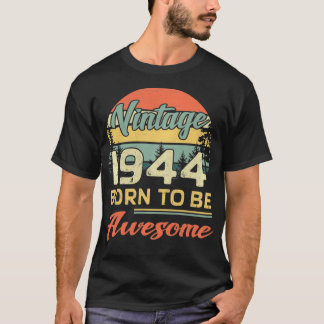 Vintag 1944 Geboren, Geburtstagsgeschenk-Retr Phan T-Shirt