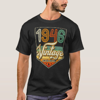 Vintag 1946 77. Geburtstagsgeschenk Limited Editio T-Shirt