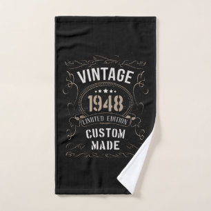 Vintag 1948 Limited Edition Custom Made Square St. Handtuch