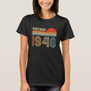 Vintag 1948 Made in 1948 75 th Birthday Gift 75 Ye T-Shirt