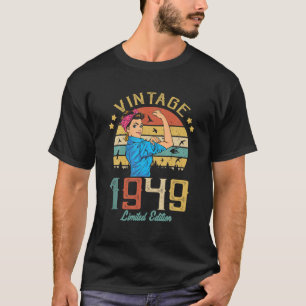 Vintag 1949 Gebildet 1949 73. Geburtstagsfrauen 73 T-Shirt
