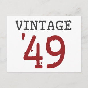 Vintag 1949 postkarte