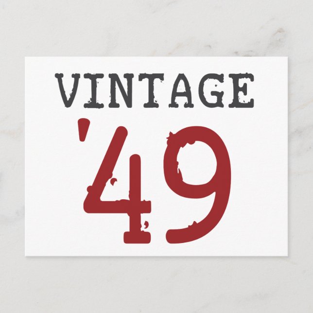 Vintag 1949 postkarte (Vorderseite)