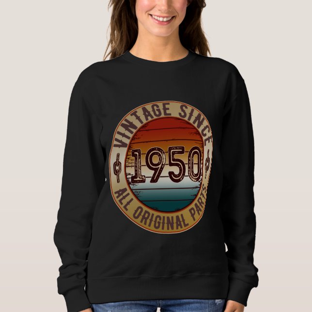 Vintag 1950 alle Originalteile Sweatshirt (Vorderseite)
