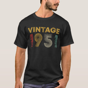 Vintag 1951 71. Geburtstagsgeschenk 71 Jahre alt T-Shirt