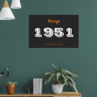 Vintag 1951 limitierte Auflage 70. Geburtstagsgesc