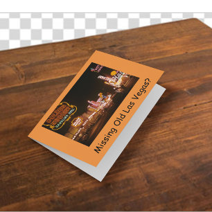 Vintag 1952 Las Vegas Golden Nugget Feiertagskarte