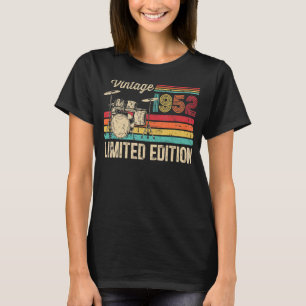 Vintag 1952 Schlagzeug 71. Geburtstagskrümmer T-Shirt