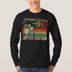 Vintag 1952 Schlagzeug 71. Geburtstagskrümmer T-Shirt