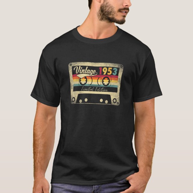 Vintag 1953 69. Geburtstag Gif Retro T-Shirt (Vorderseite)