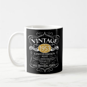 Vintag 1953 69. Geburtstagsgeschenk Männer Frauen Kaffeetasse