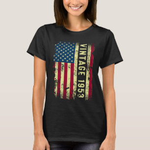 Vintag 1953 Amerikanische Flagge 70 Jahre alt 70.  T-Shirt