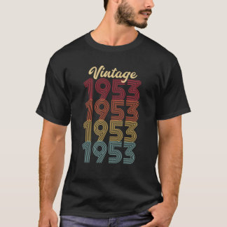 Vintag 1953 Geburt Geschenk gemacht 1953 69. Gebur T-Shirt