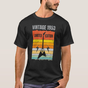 Vintag 1953 Limited Edition Gitarrist Musician Bir T-Shirt