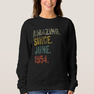 Vintag 1954 68. Geburtstag Phantastisch seit Juni Sweatshirt